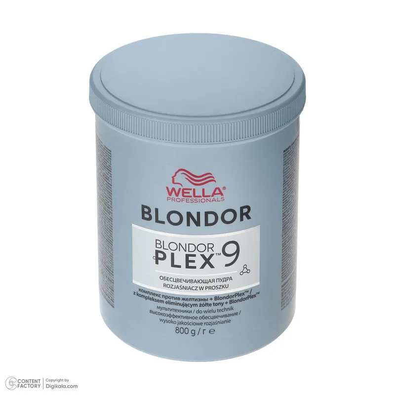 پودر دکلره ولا پرفشنال مدل PLEX-9 وزن 800 گرم رنگ آبی - تصویر 3