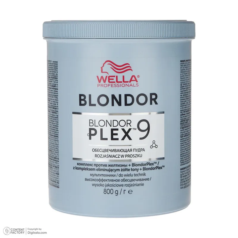 پودر دکلره ولا پرفشنال مدل PLEX-9 وزن 800 گرم رنگ آبی - تصویر 5