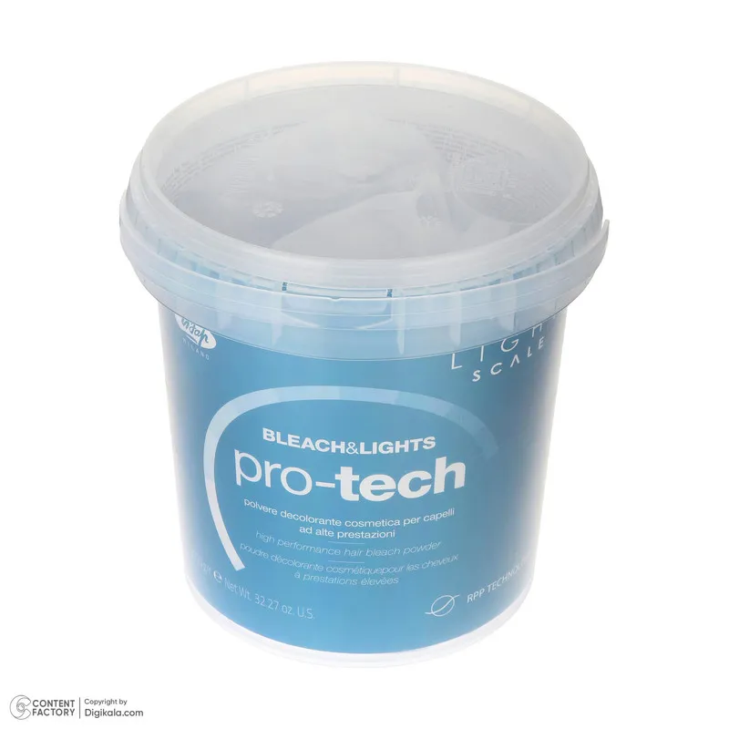 پودر دکلره لیزاپ مدل pro-tech وزن 1000 گرم رنگ سفید - تصویر 3