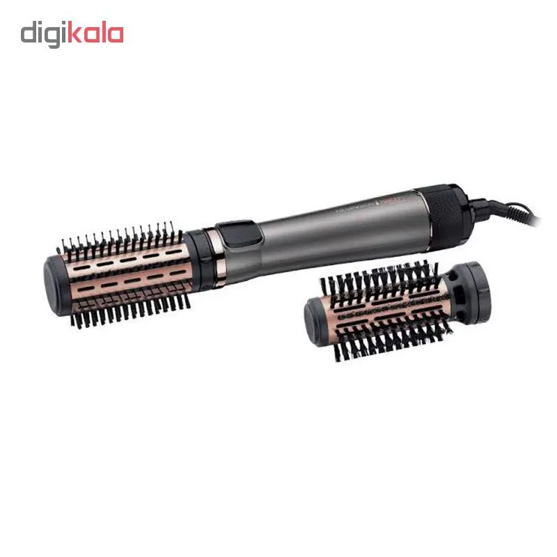 سشوار برسدار چرخشی 1000 وات رمینگتون مدل AS8810، موتور DC، وزن 800 گرم، المنت سرامیک، دارای سری متمرکزکننده باریک با ویژگی صافکنندگی، با قابلیت باد سرد، سیم گردان - تصویر 3