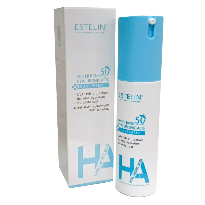 کرم ضد آفتاب بی رنگ استیلن SPF50 مدل هیالورونیک اسید محافظ UVA و UVB و PA++ مناسب برای انواع پوست حجم 60 میلی لیتر