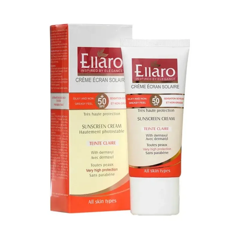 کرم ضد آفتاب رنگی الارو SPF 50 مدل 1 محافظ uva/uvb ‌مناسب برای انواع پوست حجم 50 میلی‌لیتر - تصویر 4