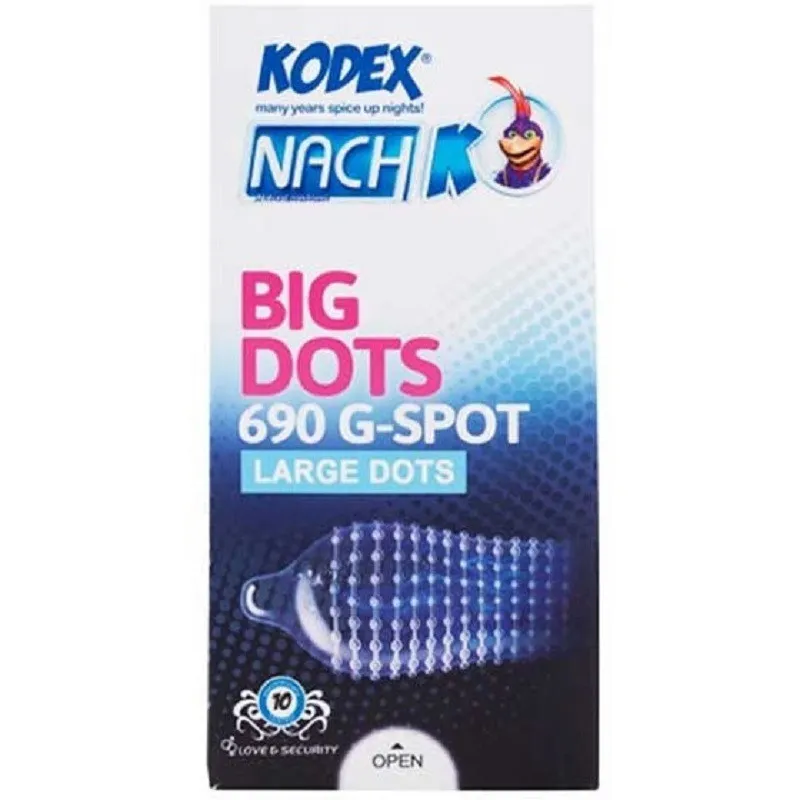 کاندوم کلاسیک ناچ کدکس مدل 0.03 بسته 10 عددی به همراه کاندوم خاردار ناچ کدکس مدل BIG DOTS بسته 10 عددی - تصویر 3
