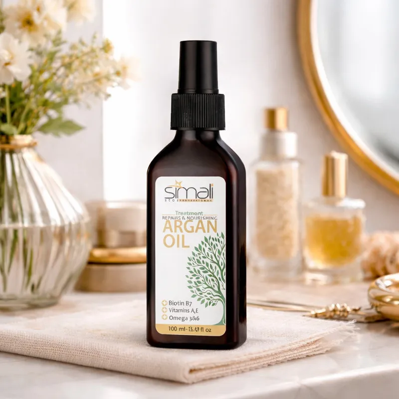 روغن آرگان ترمیم کننده سیمالی استار مدل Anti Frizz مناسب برای موهای خشک و آسیب دیده حجم 100 میلی لیتر - تصویر 2