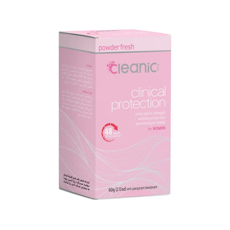 دئودورانت زنانه کلینیک کیندی مدل POWDER FRESH حجم 60 میلی لیتر - تصویر 2