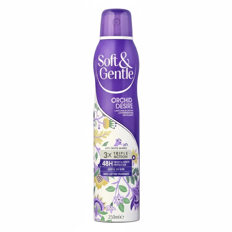 اسپری دئودورانت زنانه سافت اند جنتل مدل ORCHID DESIRE حجم 250 میلیلیتر