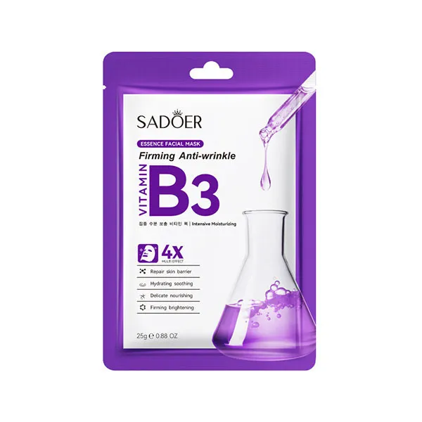 ماسک صورت سادور مدل ویتامین B3 مناسب برای انواع پوست وزن 25 گرم - تصویر 2