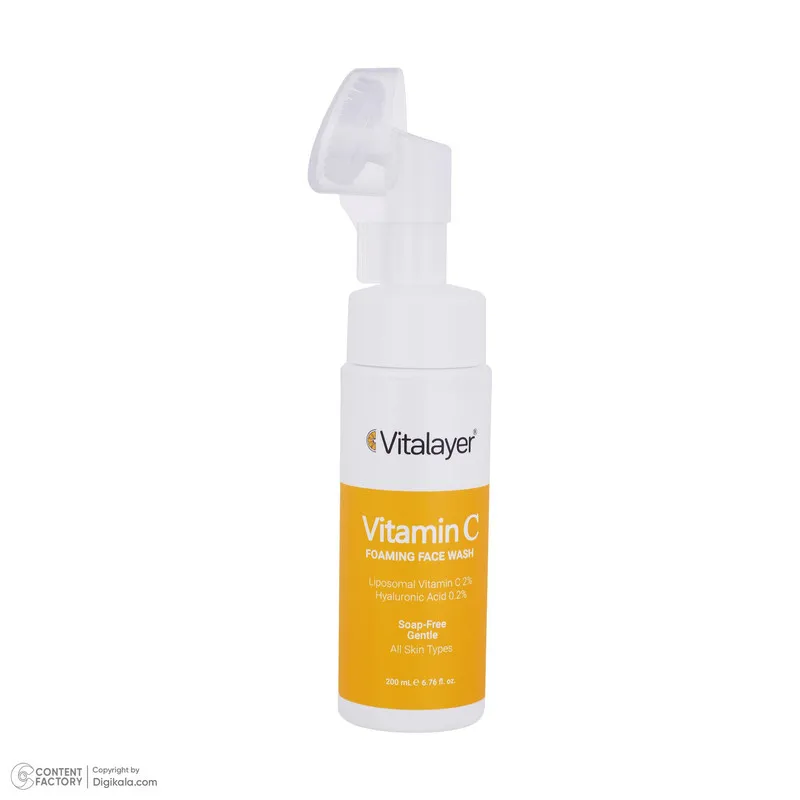 فوم شستوشوی صورت ویتالیر مدل Vitamin C مناسب برای انواع پوست حجم 200 میلیلیتر - تصویر 4