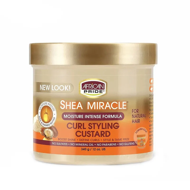 ژل مو آفریکن پراید مدل Curl Styling Custard حجم 340 میلیلیتر - تصویر 2