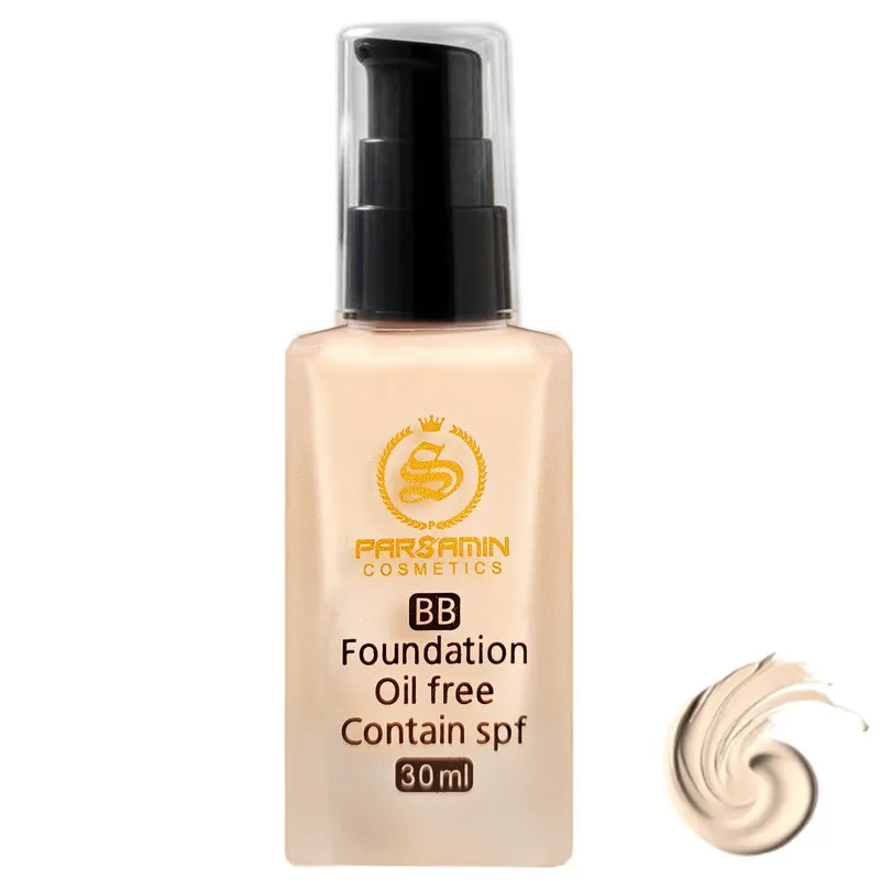 کرم پودر مایع SPF15 پارس سامین مدل BB شماره 01 مناسب انواع پوست حجم 30 میلیلیتر