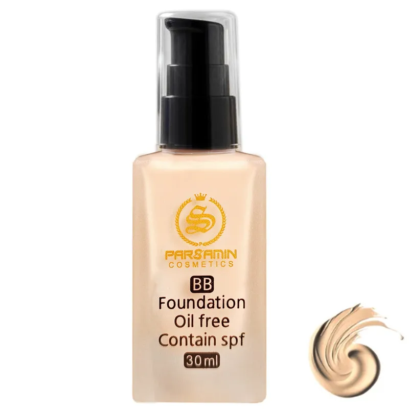 کرم پودر مایع SPF15 پارس سامین مدل BB شماره 03 مناسب انواع پوست حجم 30 میلیلیتر