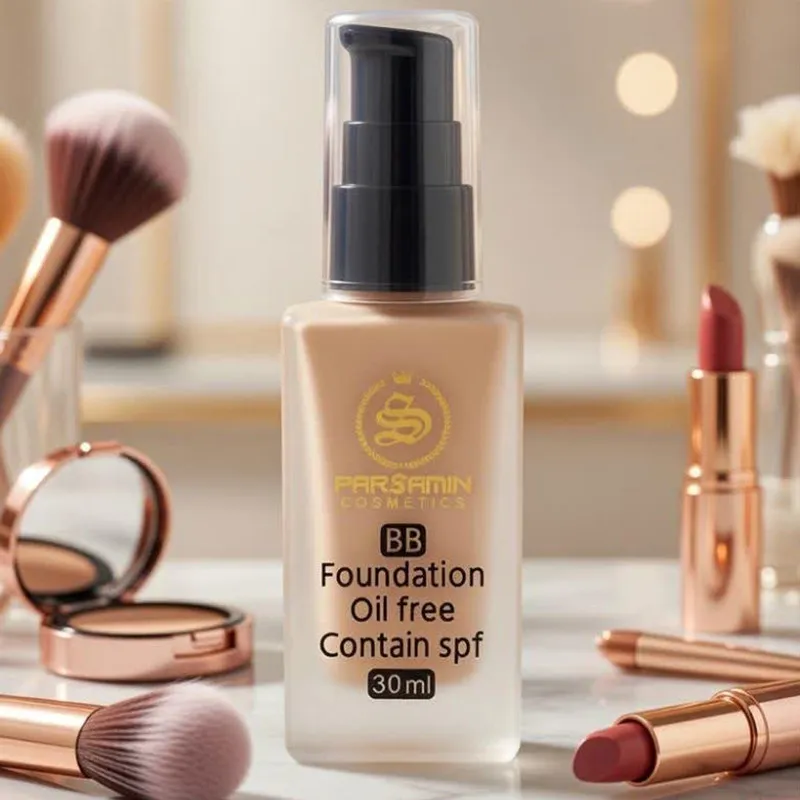 کرم پودر مایع SPF15 پارس سامین مدل BB شماره 04 مناسب انواع پوست حجم 30 میلیلیتر - تصویر 2