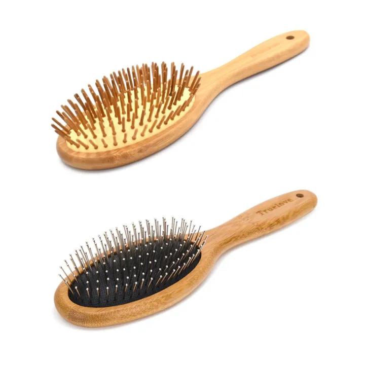 برس مو مدل چوبی و فلزی کد W01-1404001 بسته 2 عددی - تصویر 2