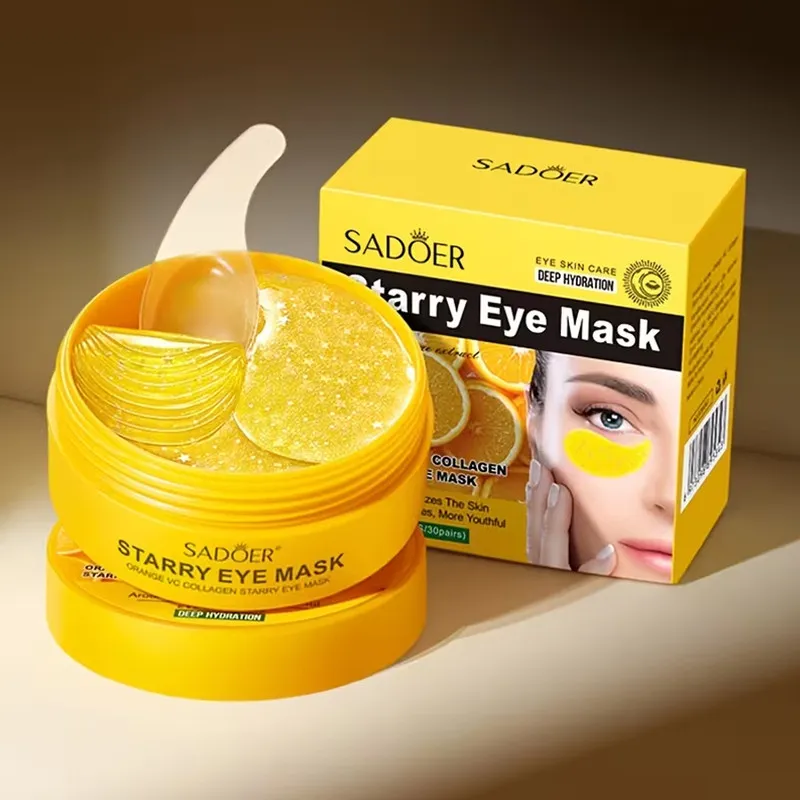 ماسک زیر چشم سادور مدل کلاژن با عصاره پرتقال مناسب برای انواع پوست وزن 80 گرم بسته 60 عددی - تصویر 2