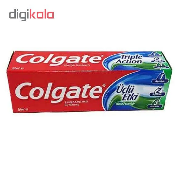 خمیر دندان کولگیت مدل triple حجم 50 میلی لیتر - تصویر 2