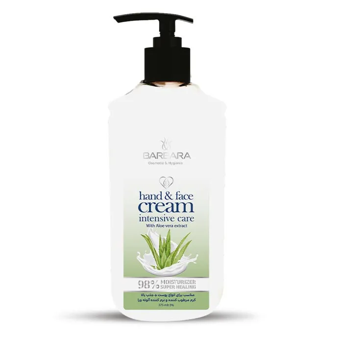 کرم مرطوبکننده دست و صورت باربارا مدل aloe vera مناسب برای انواع پوست حجم 375 میلیلیتر - تصویر 2