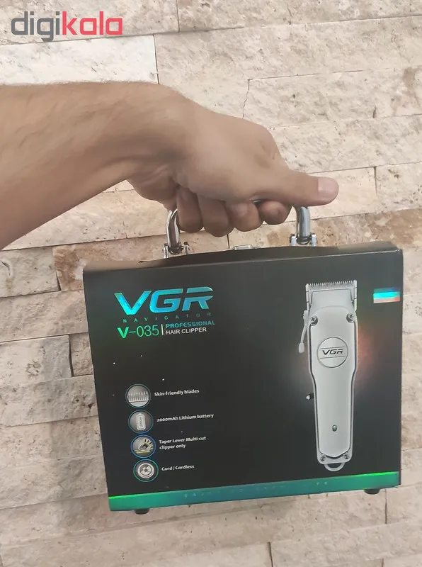 ماشین اصلاح موی سر و صورت وی جی آر مدل V-035 - تصویر 6