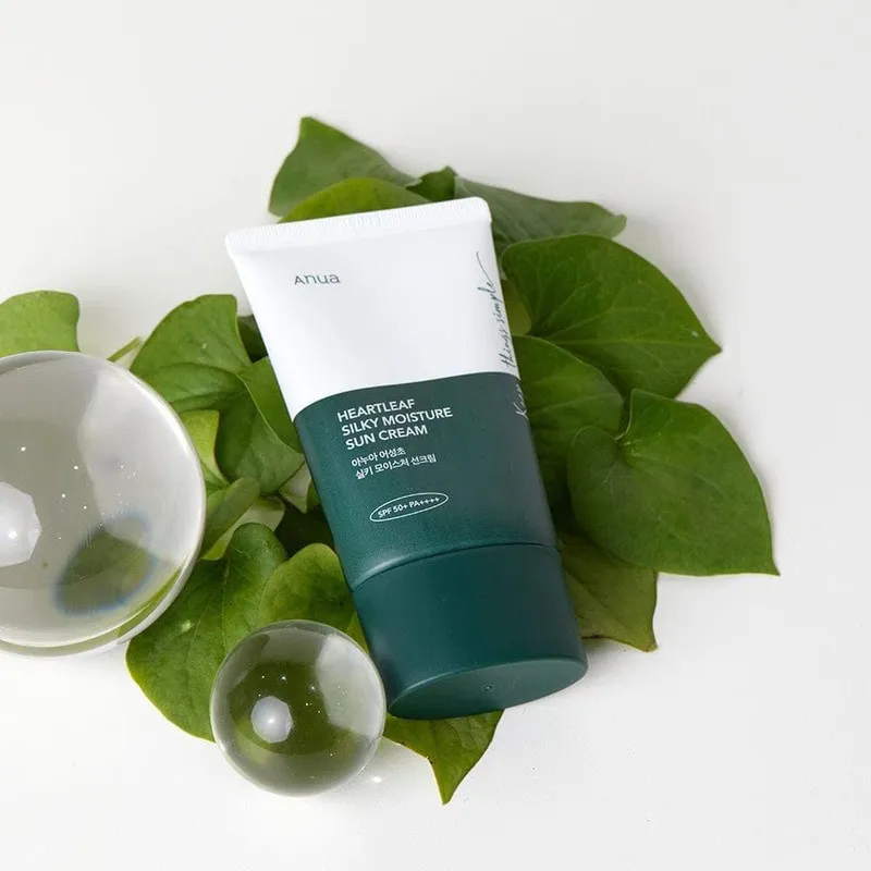 کرم ضد آفتاب بی‌رنگ دست، صورت آنوا SPF 50 مدل heartleaf محافظ UVA ،UVB ‌مناسب برای انواع پوست حجم 50 میلی‌لیتر - تصویر 3
