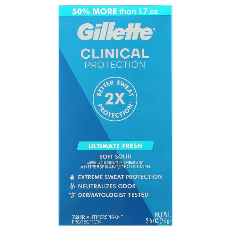 استیک دئودورانت مردانه ژیلت مدل CLINICAL ULTIMATE FRESH حجم 48 گرم - تصویر 2