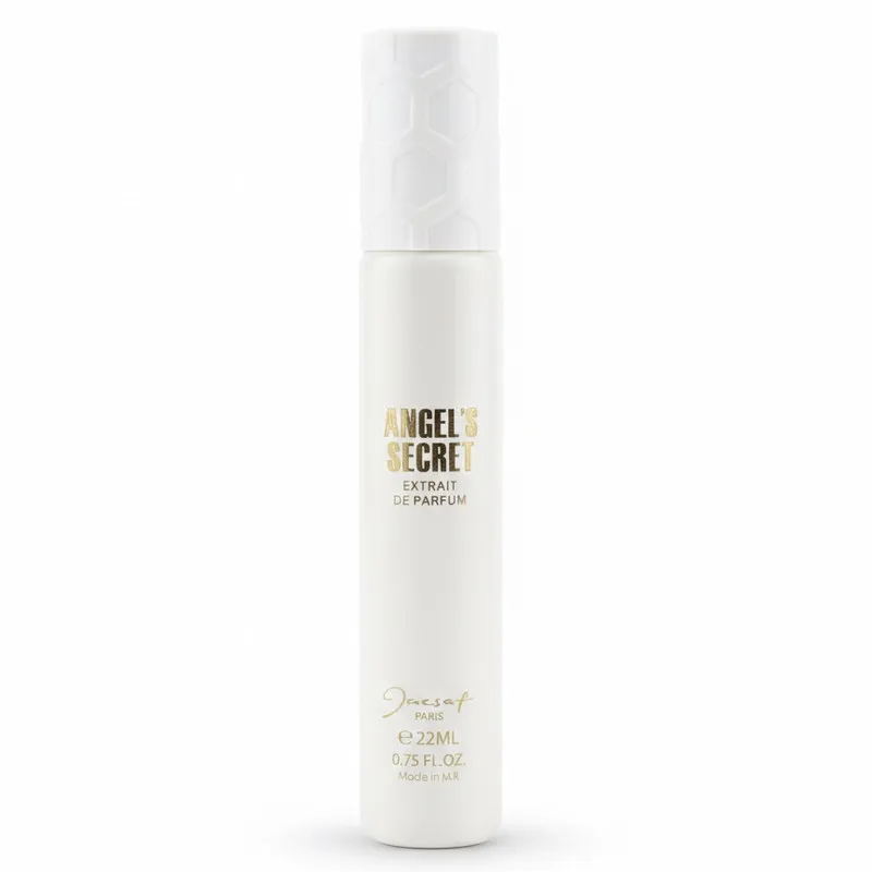عطر جیبی ژک ساف مدل ANGELS SECRET با رایحه گرم و شیرین حجم ۲۲ میلی لیتر