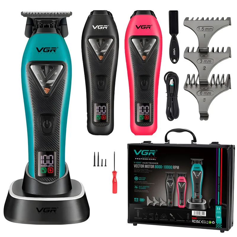 ماشین اصلاح موی سر و صورت شارژی وی جی ار مدل V-035T - تصویر 2