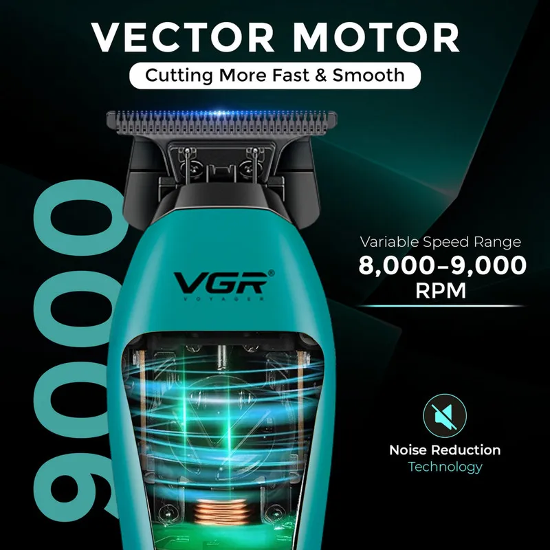 ماشین اصلاح موی سر و صورت شارژی وی جی ار مدل V-035T - تصویر 3