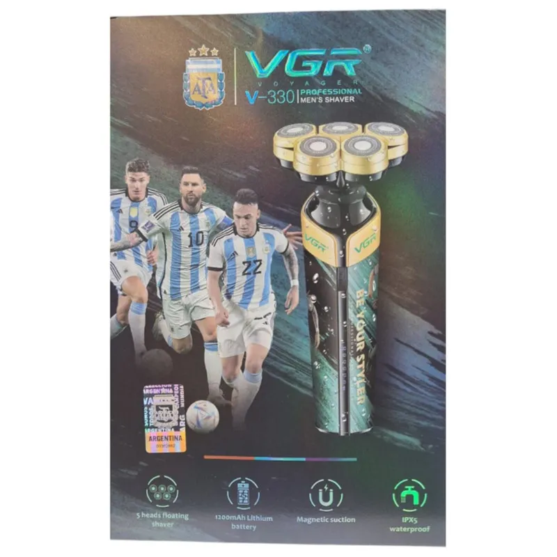 ماشین اصلاح موی صورت شارژی وی جی ار مدل V-330 - تصویر 4