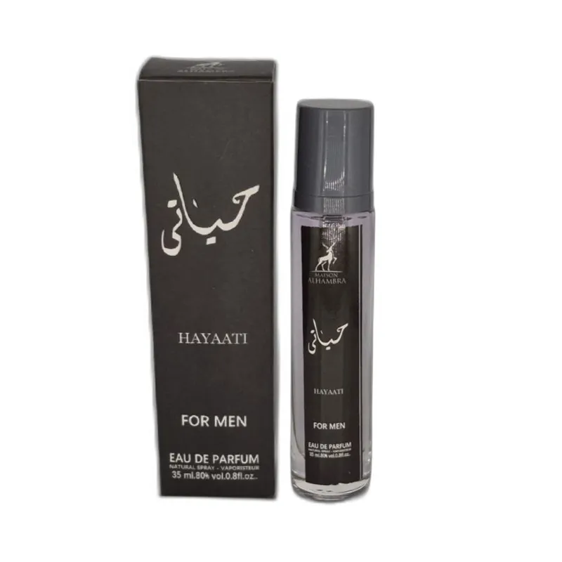 عطر جیبی مردانه الحمبرا مدل حیاتی با رایحه خنک حجم 35 میلی‌لیتر - تصویر 3