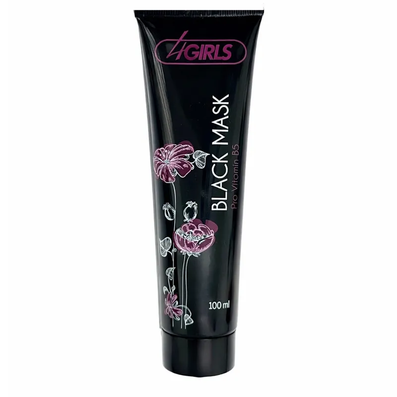 ماسک صورت 4گرلز مدل Black مناسب برای پوست چرب حجم 100 میلی‌لیتر