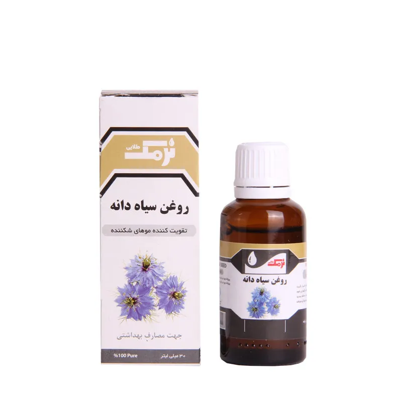 روغن مو نرمک طلایی مدل سیاه دانه حجم 30 میلی لیتر