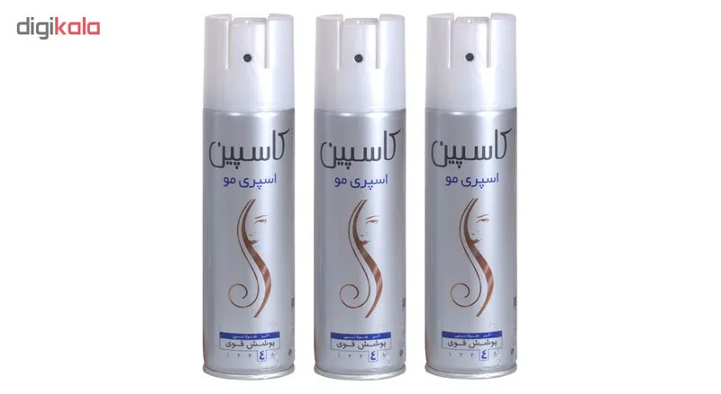 اسپری حالت دهنده مو کاسپین مدل Strong hold 4 حجم 150 میلی لیتر مجموعه ۳ عددی - تصویر 2
