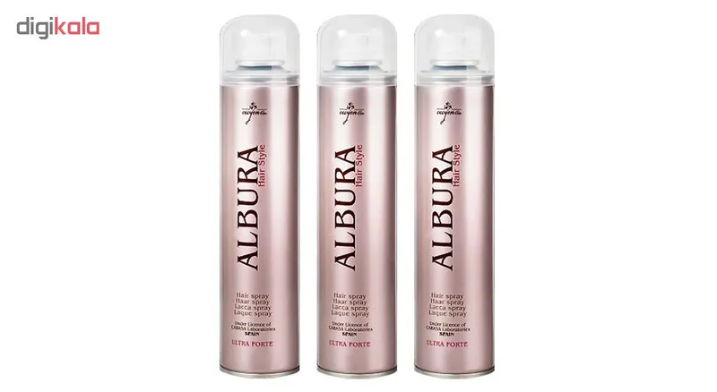 اسپری چسب مو آلبورا مدل Ultra Forte حجم 250 میلی لیتر مجموعه 3 عددی - تصویر 2