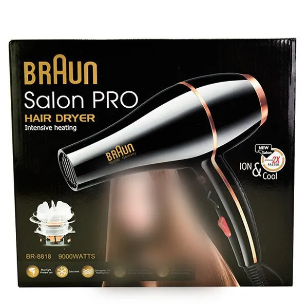 سشوار حرفه ای 9000 وات براون مدل BR-8818 - تصویر 4