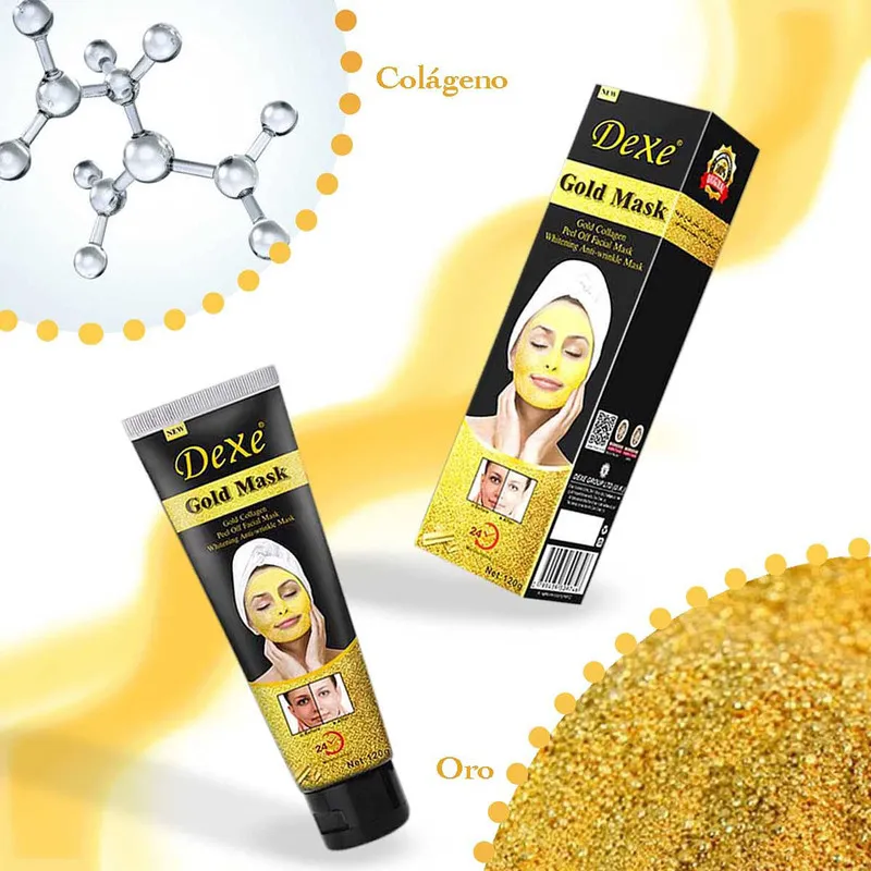ماسک صورت دکسی مدل Gold مناسب برای انواع پوست حجم 120 میلی لیتر - تصویر 3