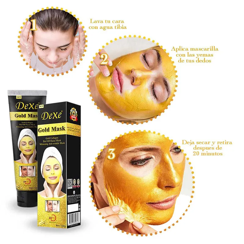 ماسک صورت دکسی مدل Gold مناسب برای انواع پوست حجم 120 میلی لیتر - تصویر 5
