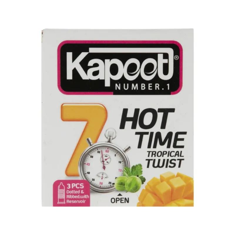 کاندوم تاخیری کاپوت مدل 7HOT TIME دو بسته 3 عددی - تصویر 2
