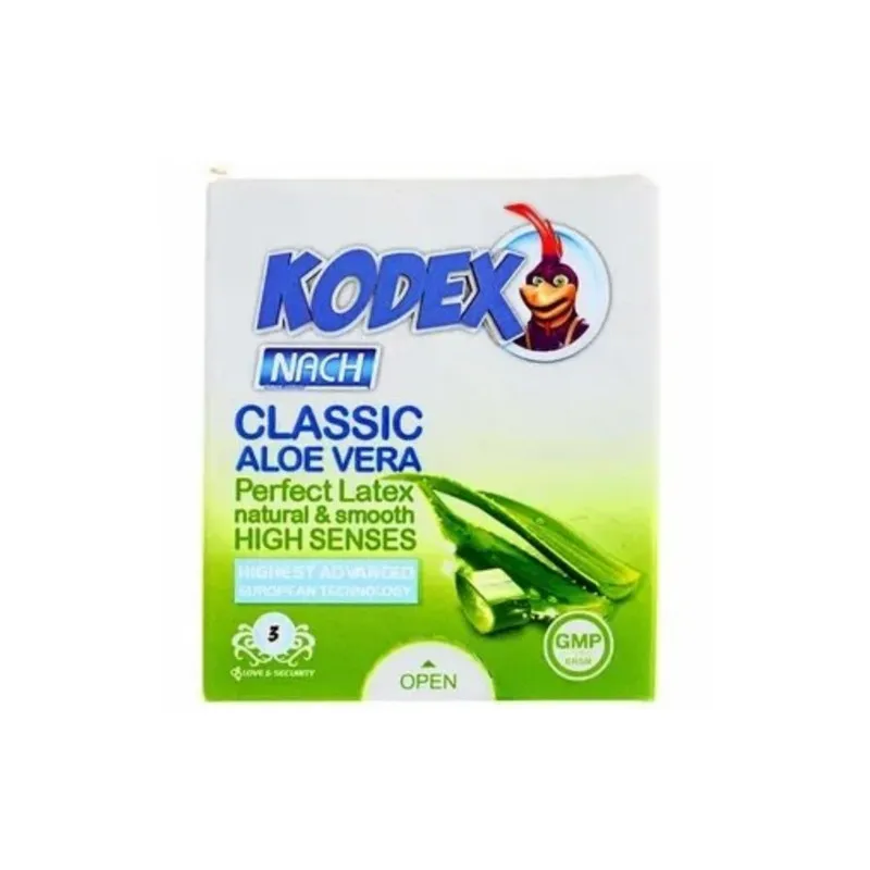 کاندوم کلاسیک ناچ کدکس مدل ALOEVERA دو بسته 3 عددی - تصویر 2