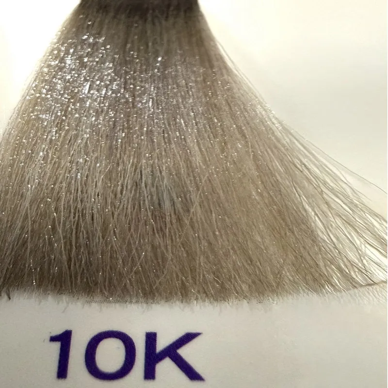 رنگ مو گلازت شماره 10K حجم 100 میلی‌لیتر رنگ بلوند خیلی روشن خاکستری-طلایی - تصویر 6