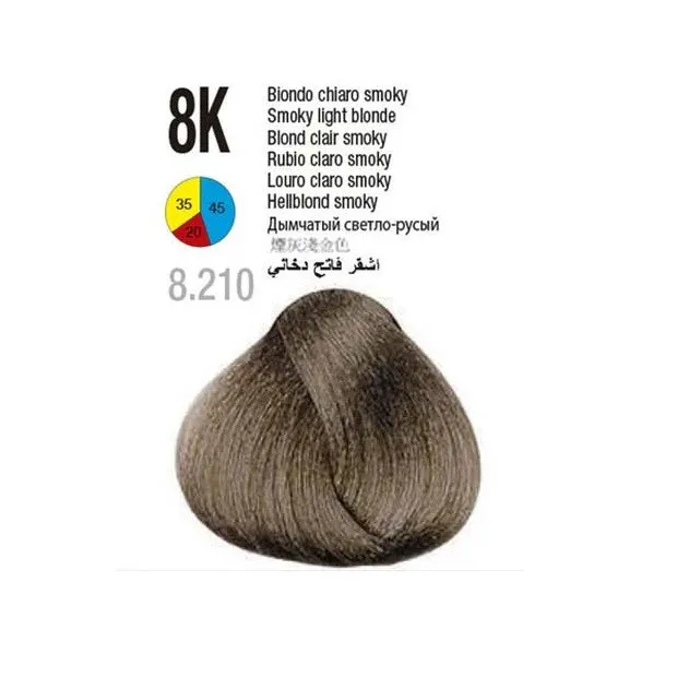 رنگ مو گلازت شماره 8K حجم 100 میلی‌لیتر رنگ  بلوند روشن خاکستری - طلایی - تصویر 4
