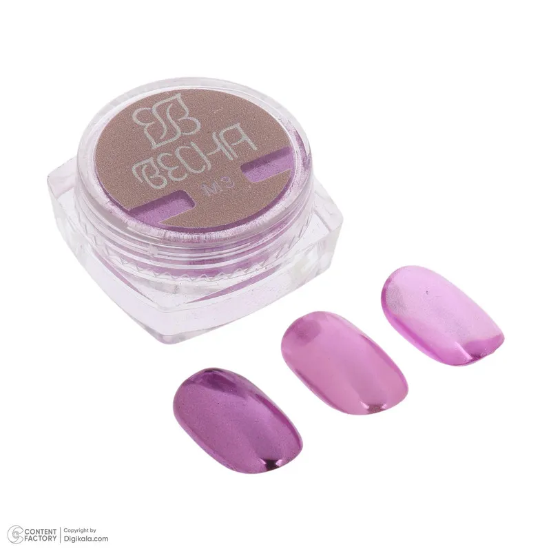 پودر کروم ناخن بچا مدل Metallic Mirror بسته 9 عددی - تصویر 6