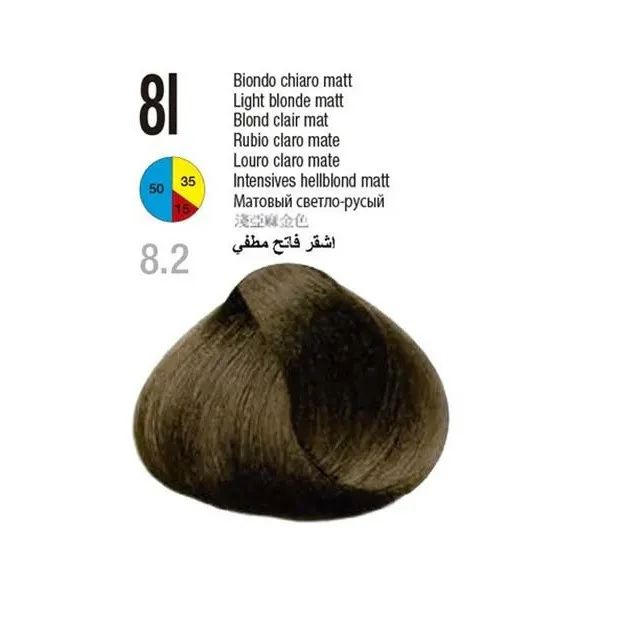 رنگ مو گلازت شماره 8I حجم 100 میلیلیتر رنگ بلوند روشن عسلی طلایی گرم - تصویر 3