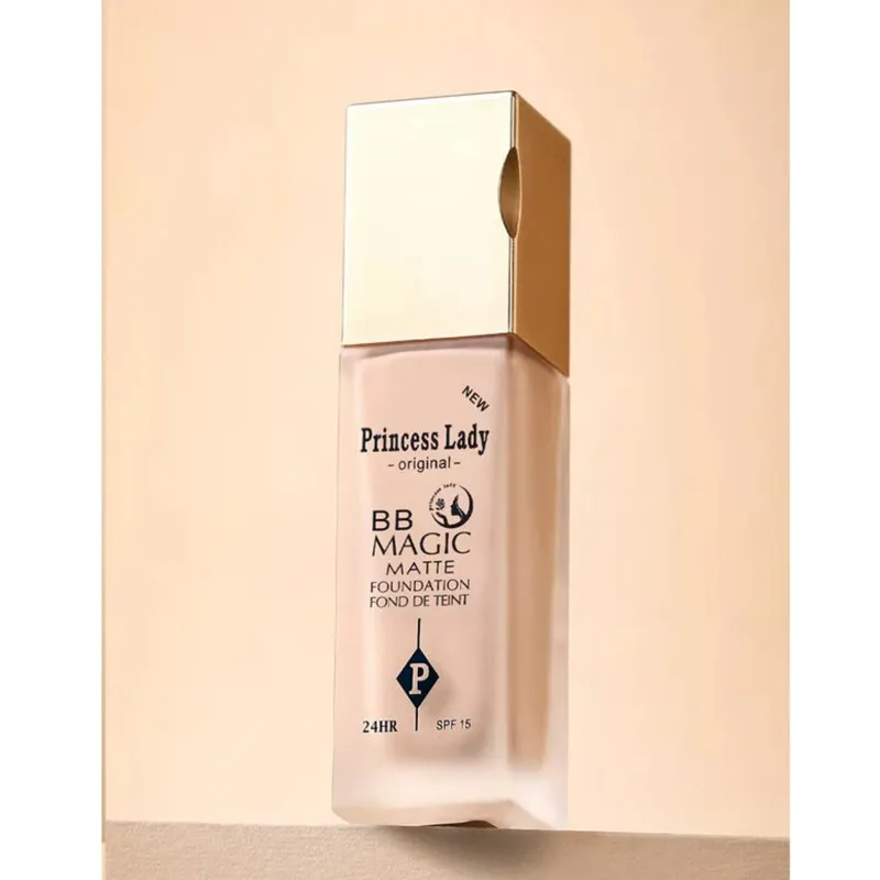کرم پودر BB مایع spf 15 پرنسس لیدی مدل مجیک شماره 103 مناسب انواع پوست حجم 46 میلیلیتر - تصویر 2