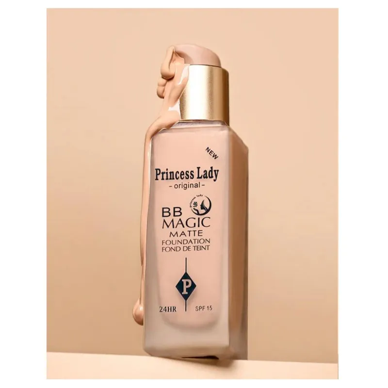 کرم پودر BB مایع spf 15 پرنسس لیدی مدل مجیک شماره 103 مناسب انواع پوست حجم 46 میلیلیتر - تصویر 4