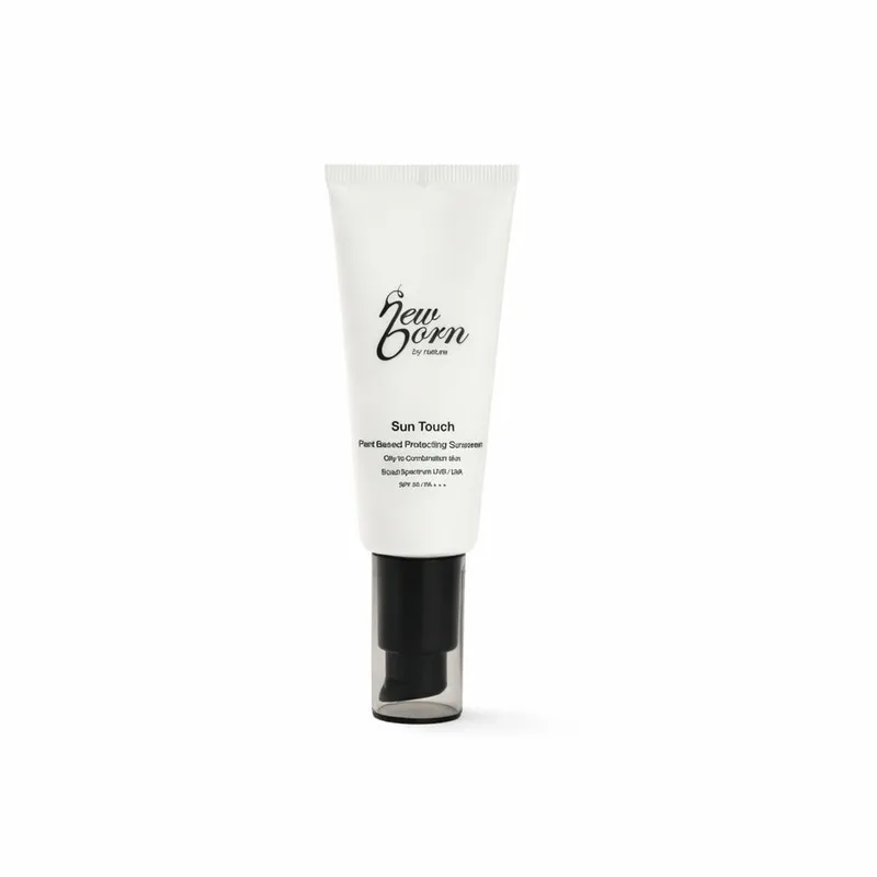 کرم ضد آفتاب بیرنگ صورت و گردن نیو بُرن SPF 50 مدل smooth touch محافظ UVA/UVB مناسب برای پوست مختلط و چرب حجم 40 میلیلیتر - تصویر 2
