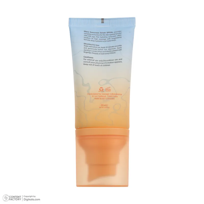 کرم ضد آفتاب رنگی صورت الارو SPF 50 مدل Hyaluronic acid محافظ در برابر اشعه UVA و UVB مناسب برای انواع پوست حجم 40 میلیلیتر - تصویر 5