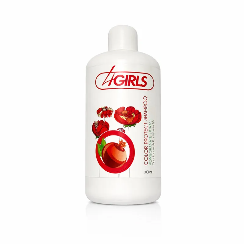 شامپو مو 4گرلز مدل POMEGRANATE and ANTI YELLOW مناسب برای موهای رنگ شده حجم 1000 میلی لیتر مجموعه 2 عددی - تصویر 6