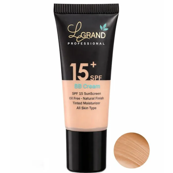 کرم پودر مایع BB spf 15 لگراند مدل professional  شماره 906 مناسب برای انواع پوست حجم 20 میلی‌لیتر