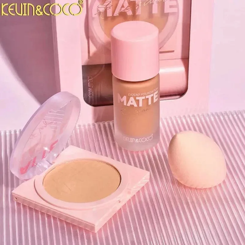 كرم يودر مايع spf 10 كوين اند كوكو مدل w118 شماره 01 مناسب براى انواع پوست حجم 35 ميلى ليتر به همراه پنكيك كوين اند كوكو مدل w118 - تصویر 2