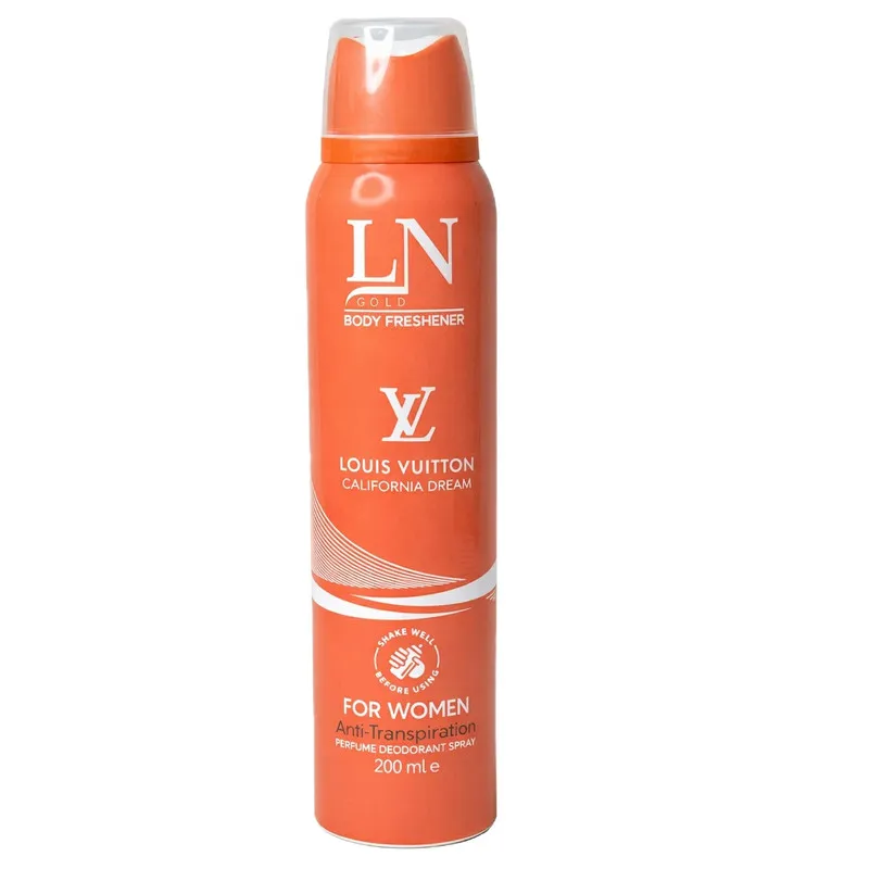 اسپری دئودورانت زنانه ال ان گلد مدل LOUIS VUITTON حجم 200 میلیلیتر