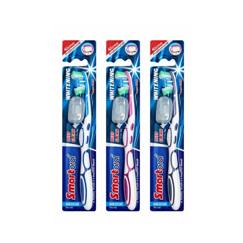 مسواک اسمارت اورال مدل Deep clean با برس متوسط بسته ۳ عددی - تصویر 2